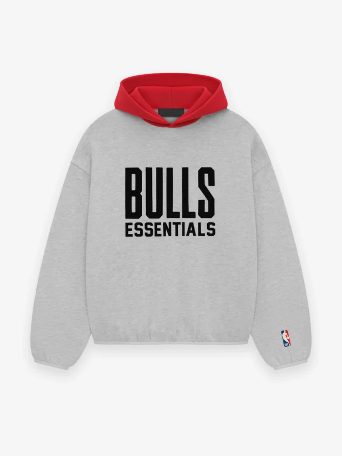 192AL246304F BULLS ESSENTIALS HOODIE LIGHT HEATHER