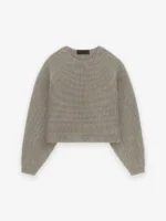 Essentials Women's Heavy Waffle Cropped Sweater