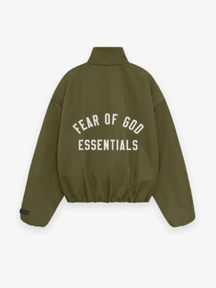 Essentials Womens Textured Nylon Track Jacket